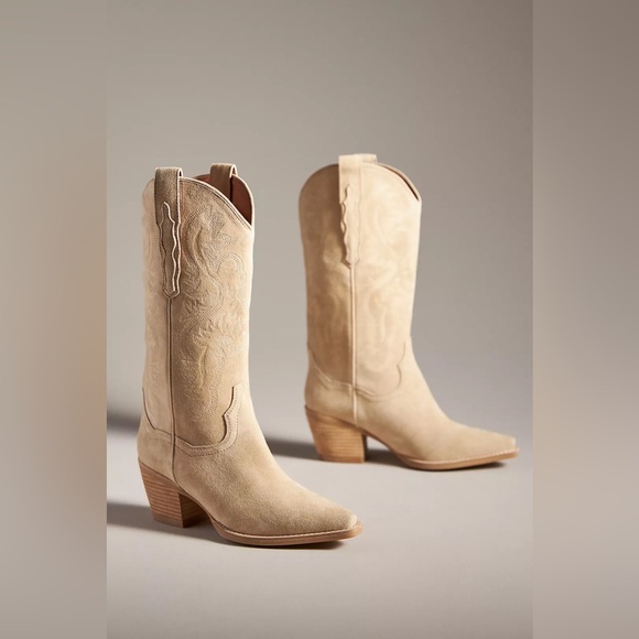 Jeffrey Campbell Dagget Sand Suede Boots - Picture 2 of 5